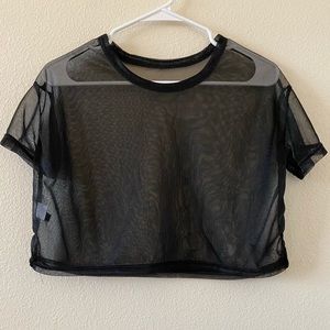 Black Mesh Top |
